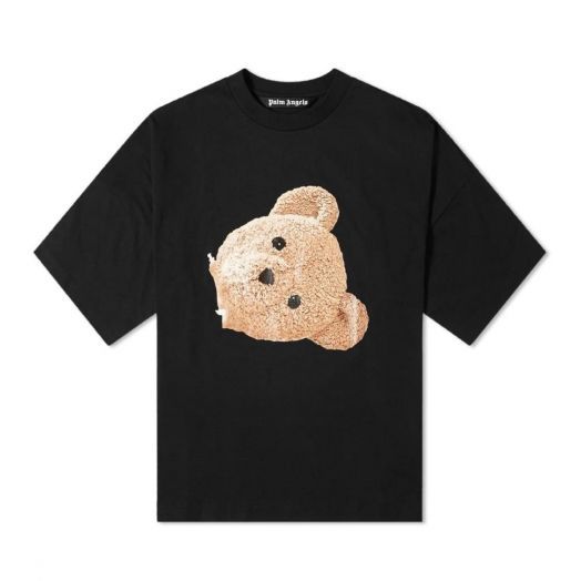 Big Bear Logo Back Black Oversize T-shirt