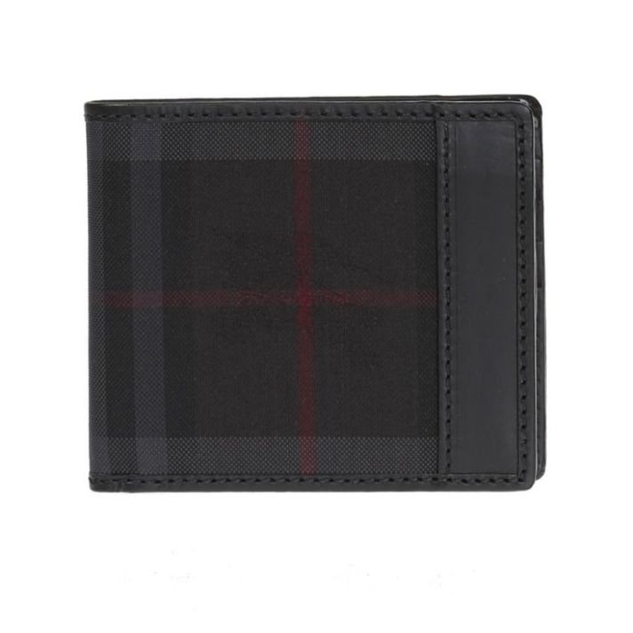 Horseferry Charcoal/Black Check BI-FOLD WALLET