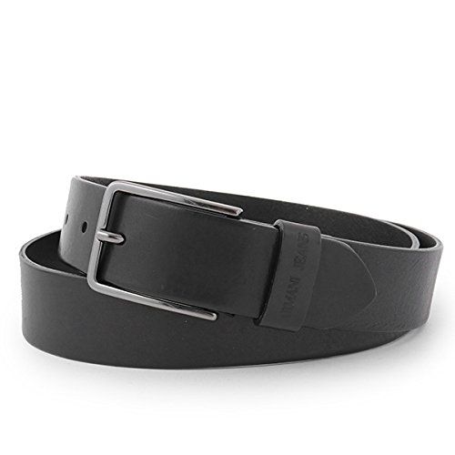 AJ Mens Loop Black Leather