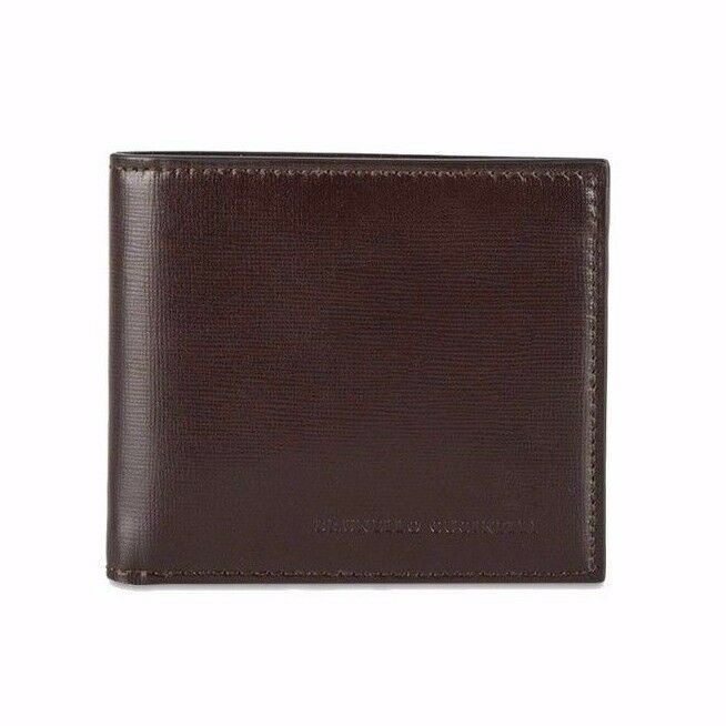 Brunello Cucinelli Men's Brown Leather 6 Card Wallet