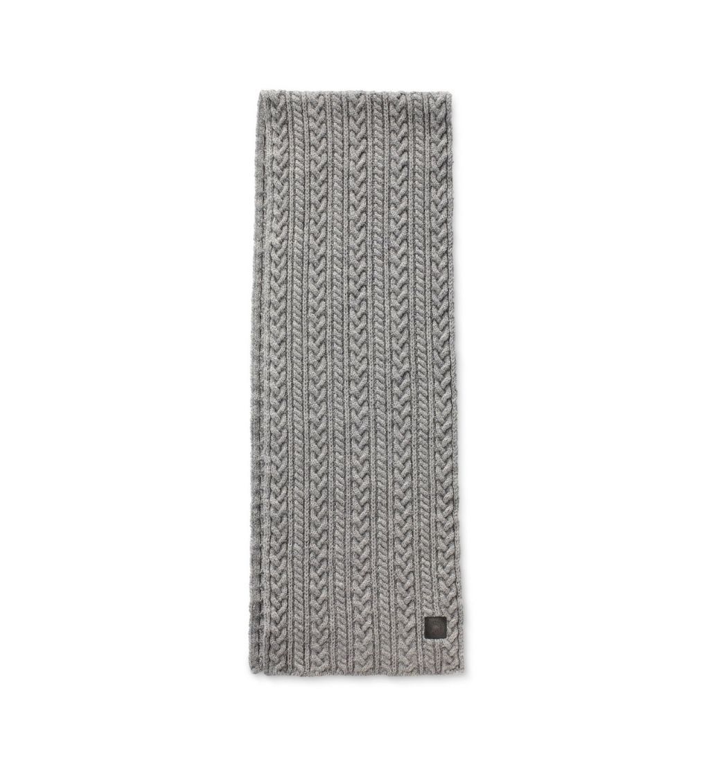 Canada Goose x Mackie Chunky Wool Knit Grey Scarf 6953L - Image 5