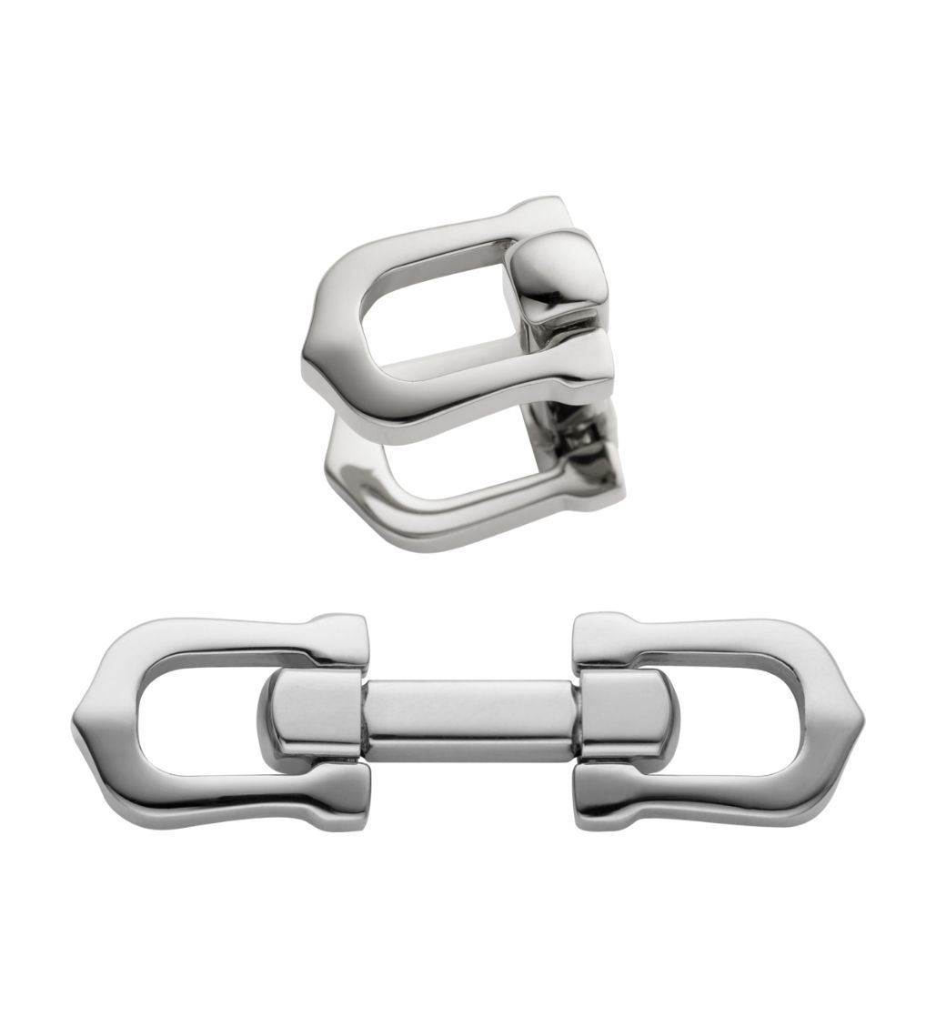 Cartier Elongated Signature C Shaped Cufflinks
