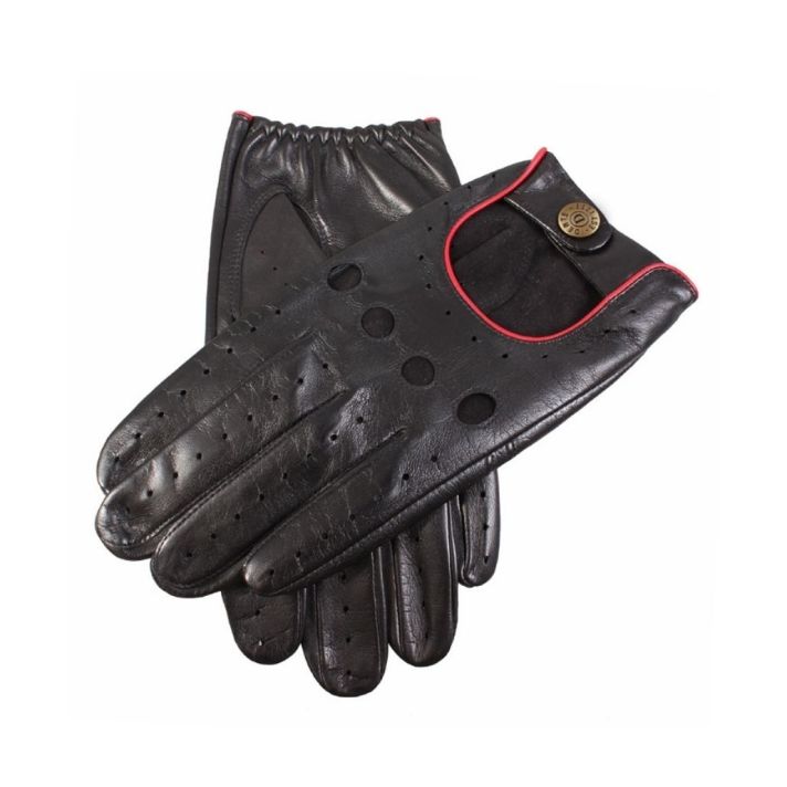 Delta Classic Leather Black/Berry Driving Gloves