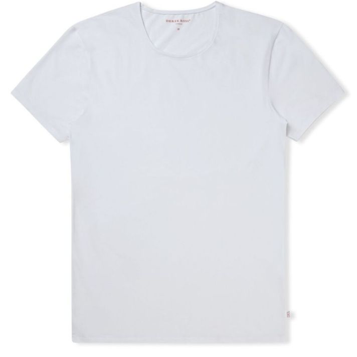 JACK PIMA COTTON STRETCH White CREW NECK T-SHIRT