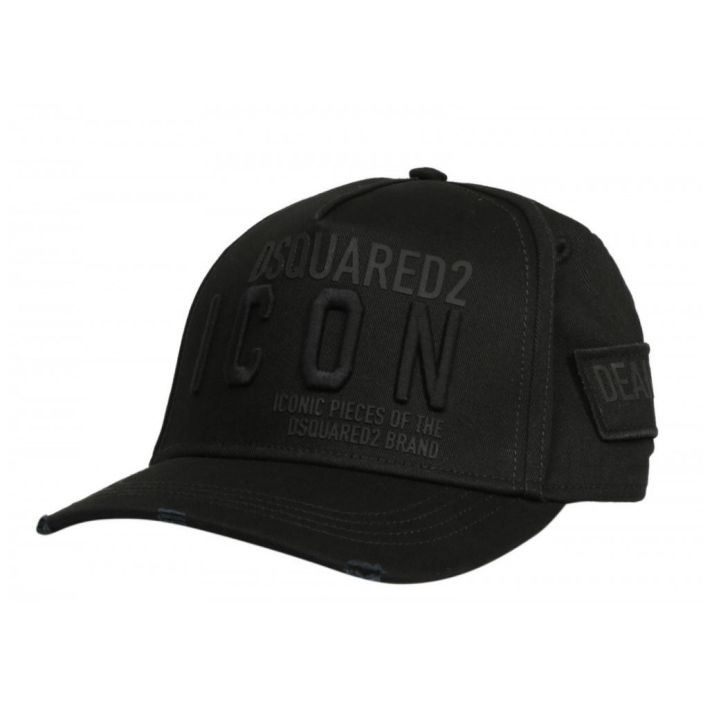 Dsquared2 Graphic Icon Logo Black Baseball Cap