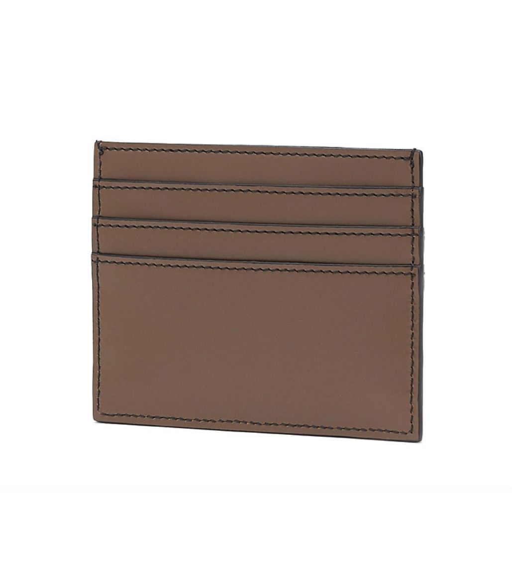 Fendi FF Brown Leather Card Holder - Image 3