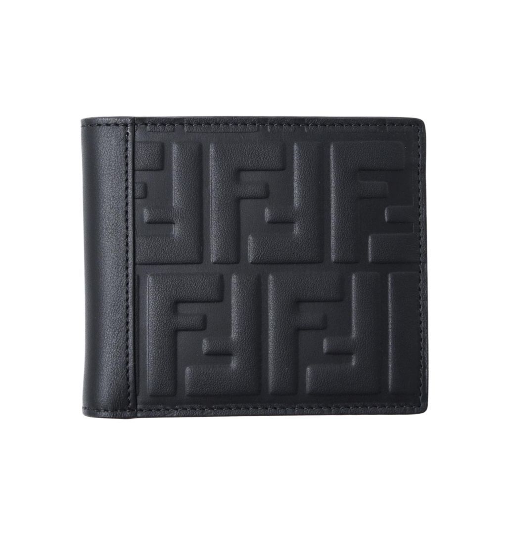 Fendi Black Signature FF Bi-fold Wallet