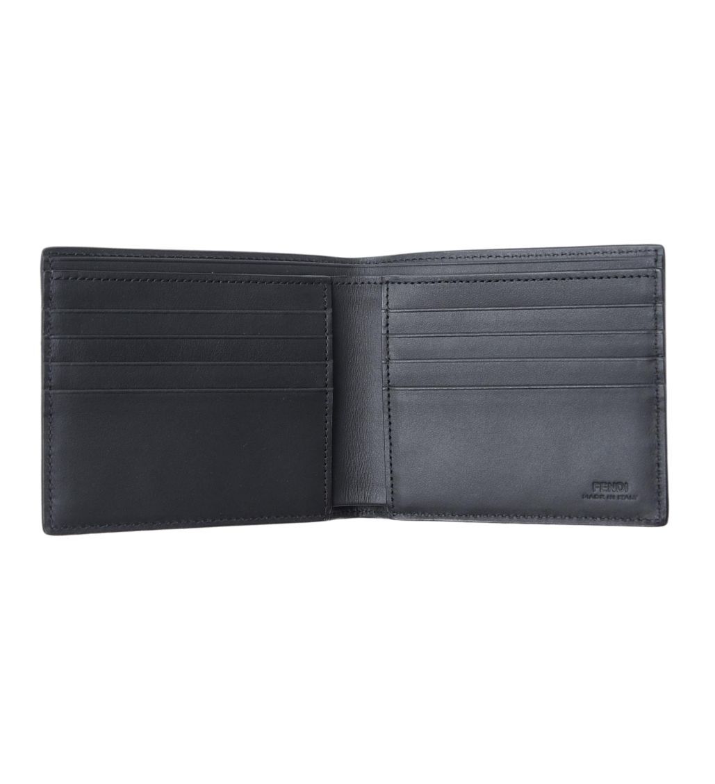 Fendi Black Signature FF Bi-fold Wallet - Image 2