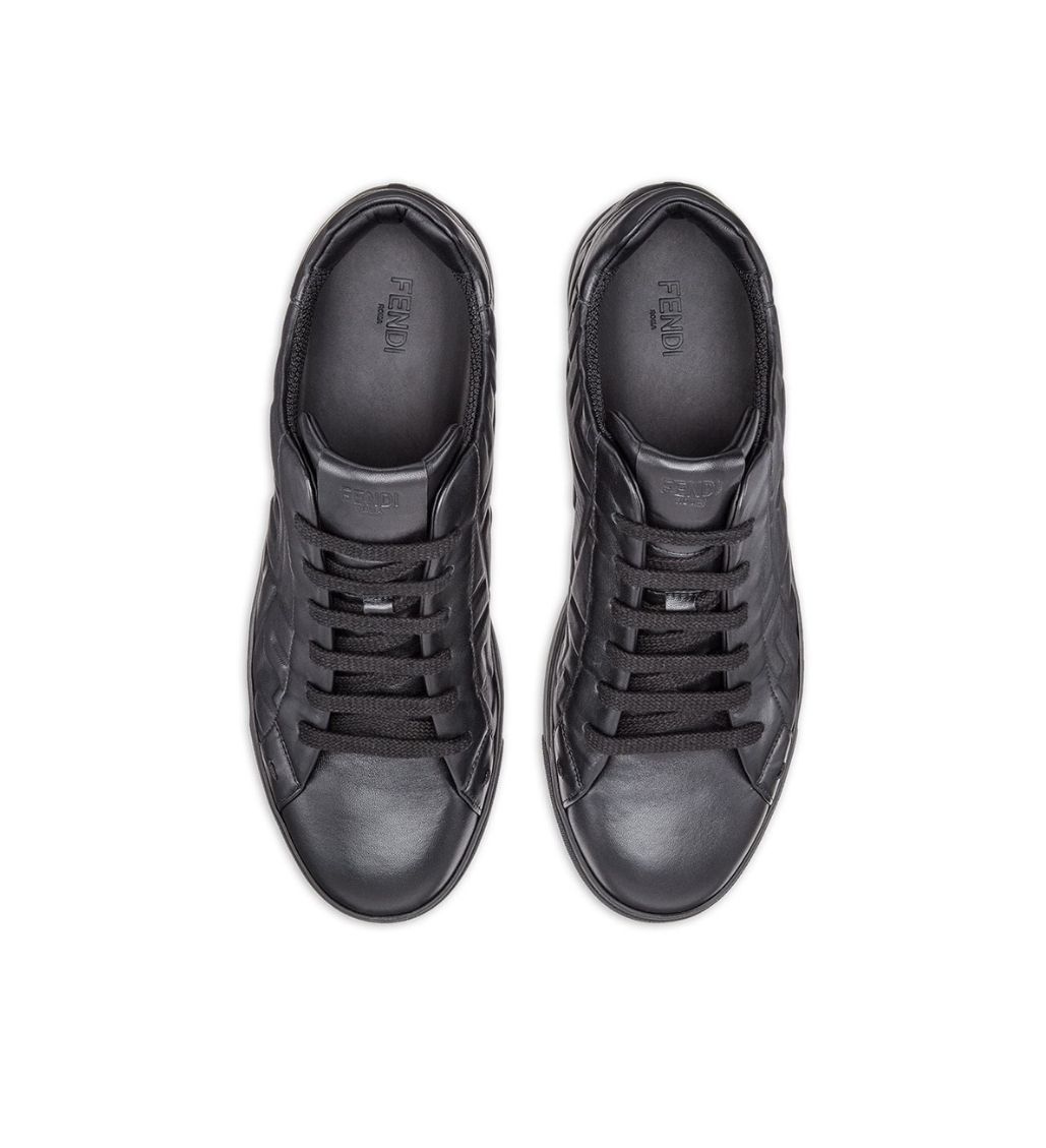 embossed logo Black sneakers - Image 3