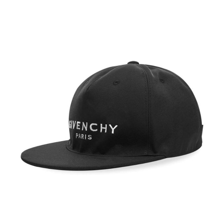 Black And White Embroidered Logo Baseball Cap