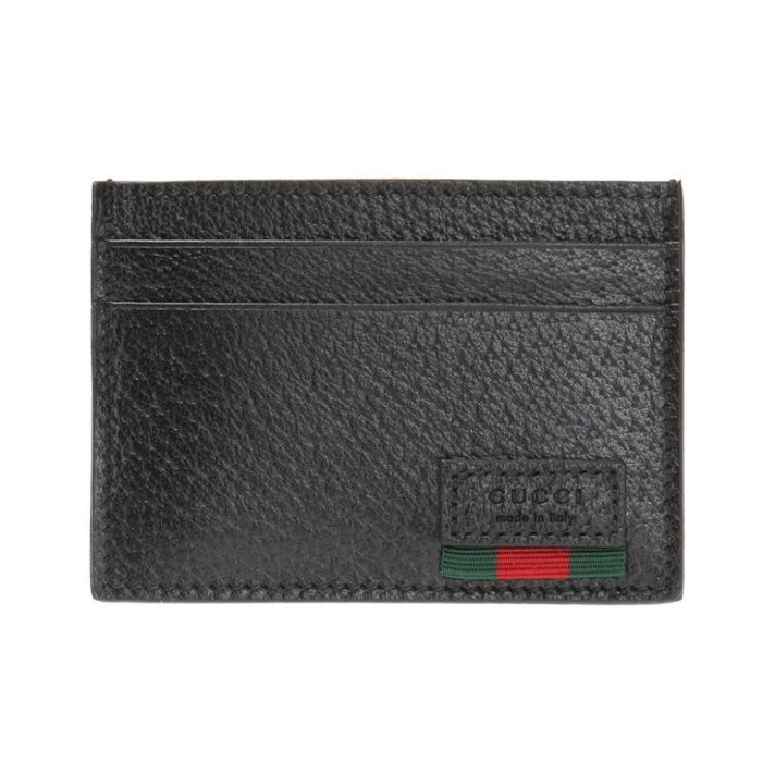 Signature Card Case Black Wallet With Money Clip