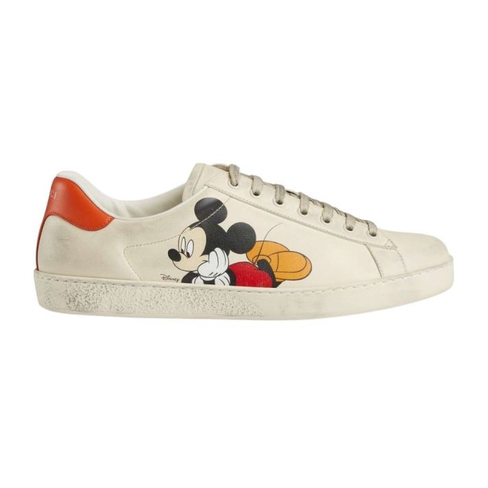 Limited Edition Disney x Gucci Ace Ivory Sneakers