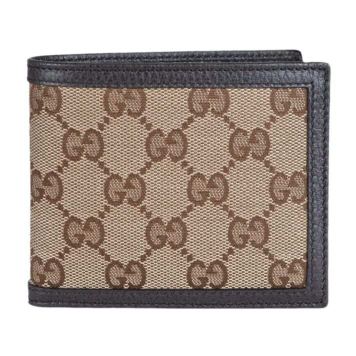 GG Canvas Billfold Biege Wallet