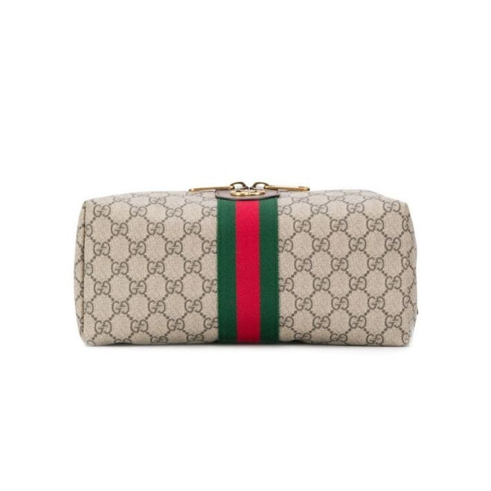 Ophidia GG Beige Wash Bag/ Toiletry Case