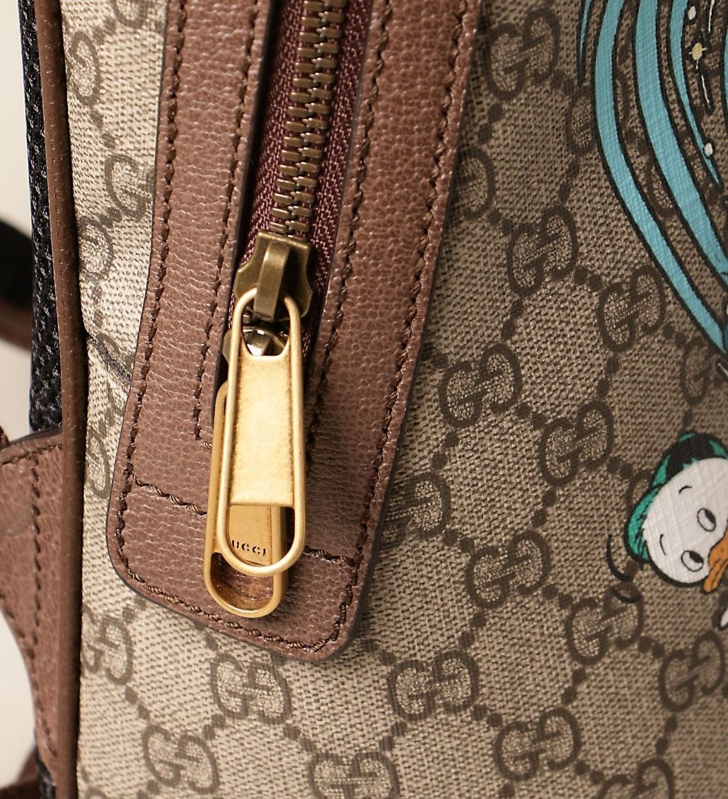 Donald Duck Disney x Gucci GG Supreme Canvas FabricBackpack - Image 8