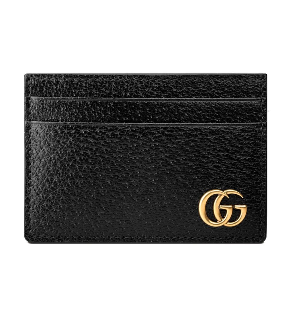 Black Leather Card Holder & Money Clip Wallet - Image 2