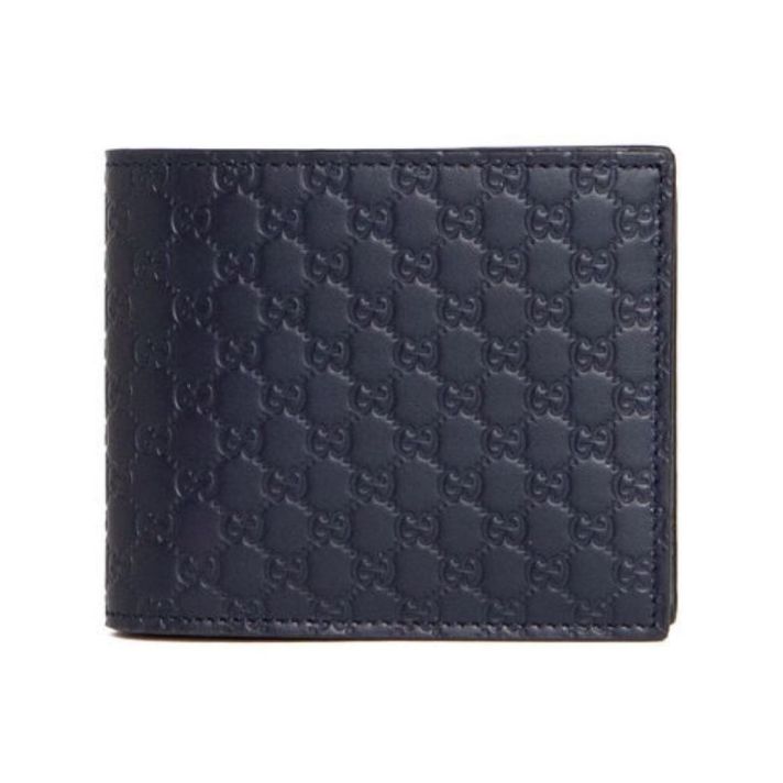 GG LOGO BLue BIFOLD CARD WALLET