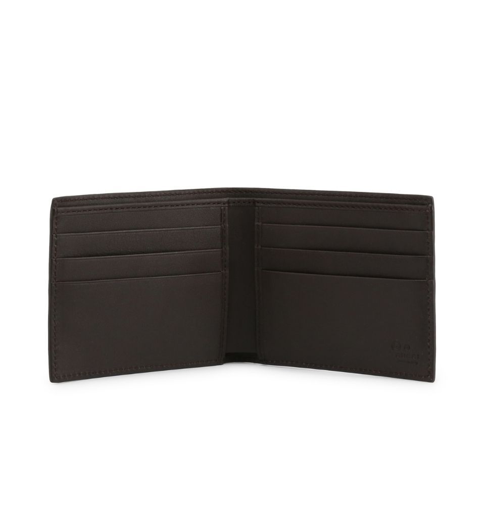 GG logo Brown Bifold Card Wallet - Image 2