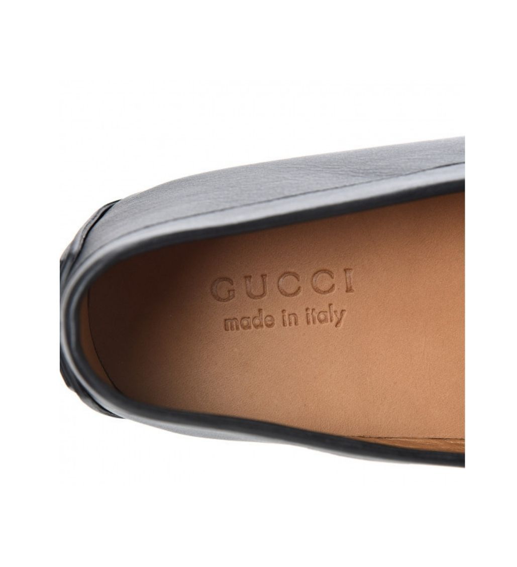 Microguccissima Calfskin Black Driver Loafers - Image 5