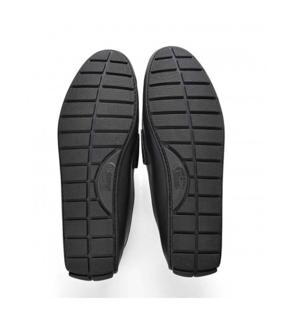 Microguccissima Calfskin Black Driver Loafers - Image 4