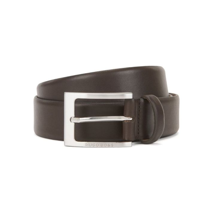 Hugo Boss Barnabie Dark Brown Leather Belt