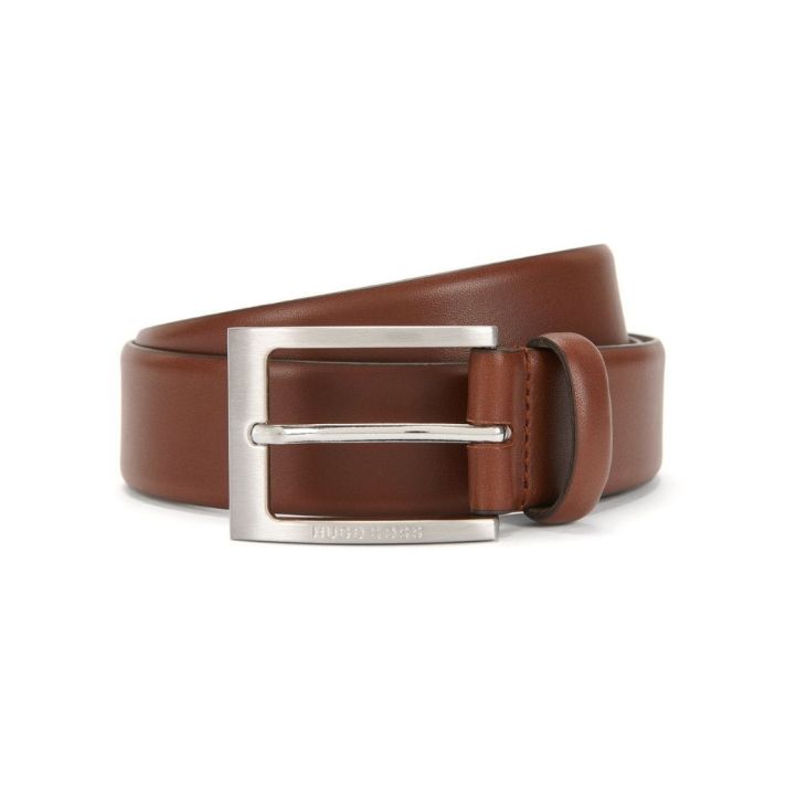 Hugo Boss Barnabie Tan Brown Leather Belt