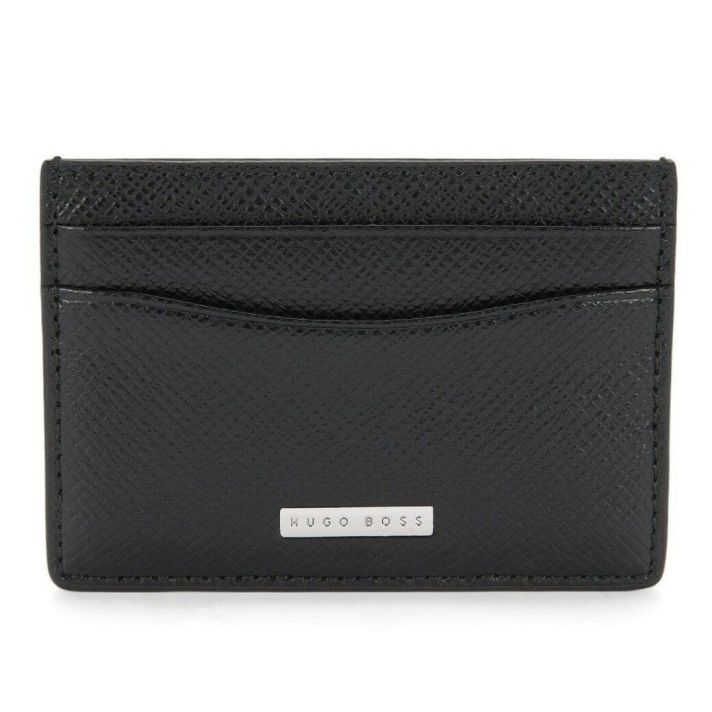Hugo Boss Mainline Signature Black Card Holder