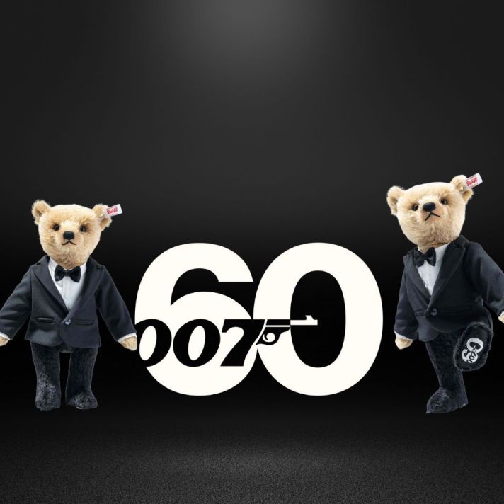 Steiff James Bond 60th Anniversary Teddy Bear - 007606