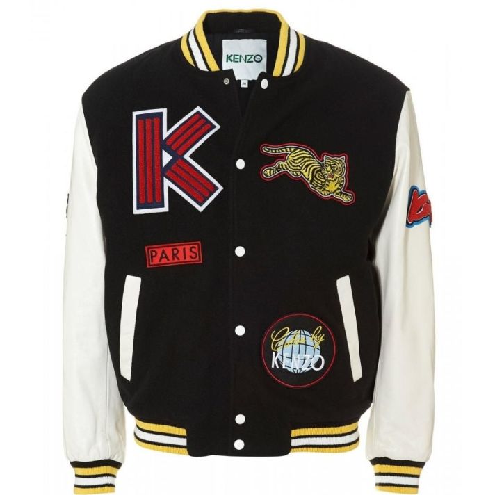 Black VARSITY BOMBER JACKET