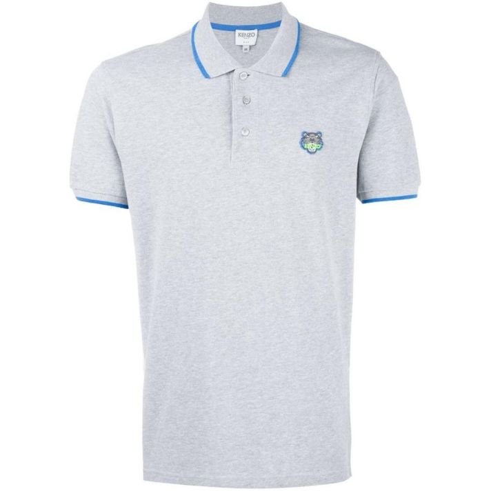 light grey tiger polo shirt