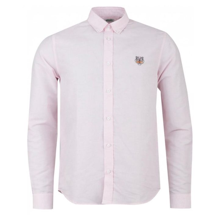 Pink TIGER CREST POPLIN SHIRT