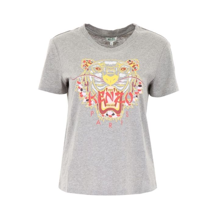 Kenzo Women's Dragon Tiger Grey T-shirt