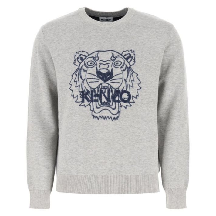 Signature Tiger Logo Grey Sweatshirt