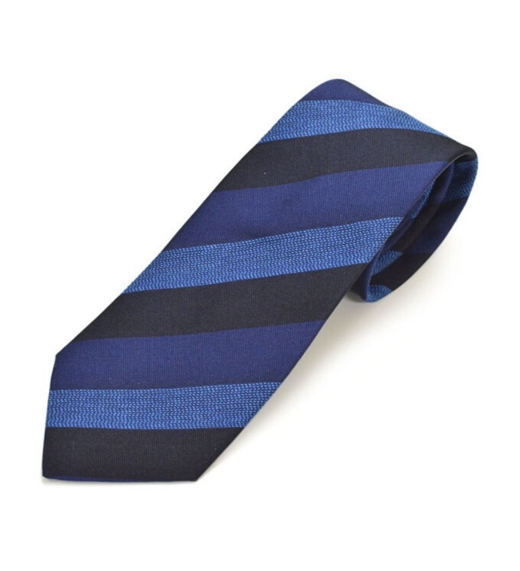 Multi-Stripe Blue Burgundy Tie