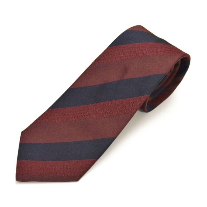 Multi-Stripe Burgundy Blue Tie