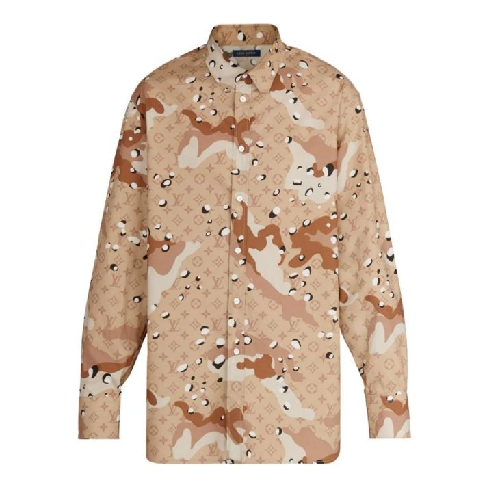 Camouflage DNA 1A5VW9  Brown Beige Full Sleeve Shirt XL