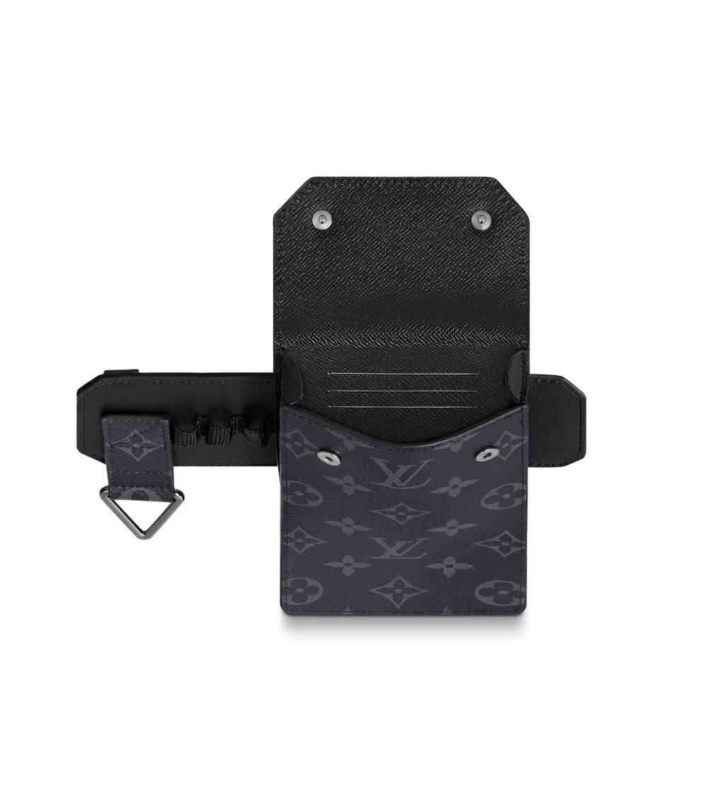 Utility Pouch Belt 35mm Black Monogram Eclipse - Image 5