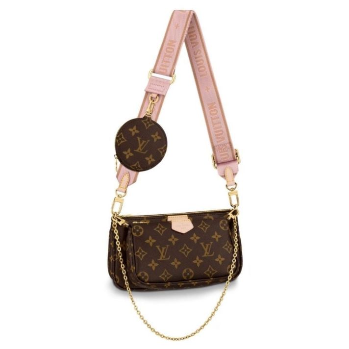 Louis Vuitton Multi Pochette Handbag Pink / Rose M44840