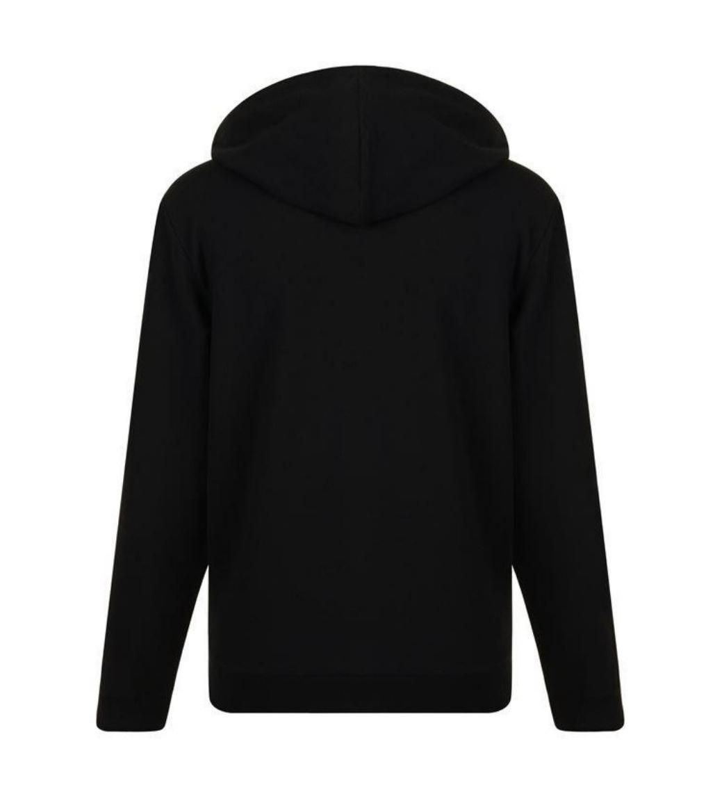 Underwear Tape Logo Black Zipped Hoodie - Image 3