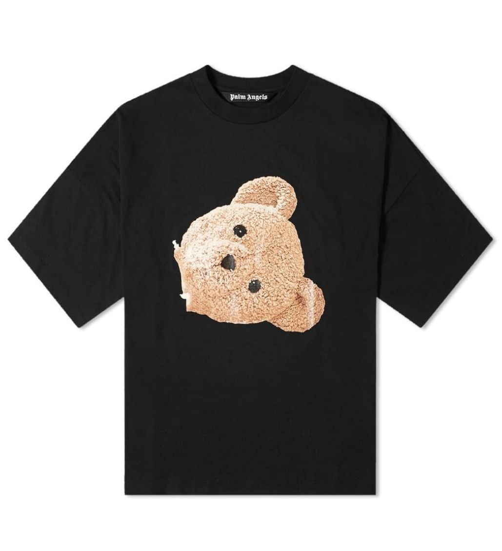 Big Bear Logo Back Black Oversize T-shirt