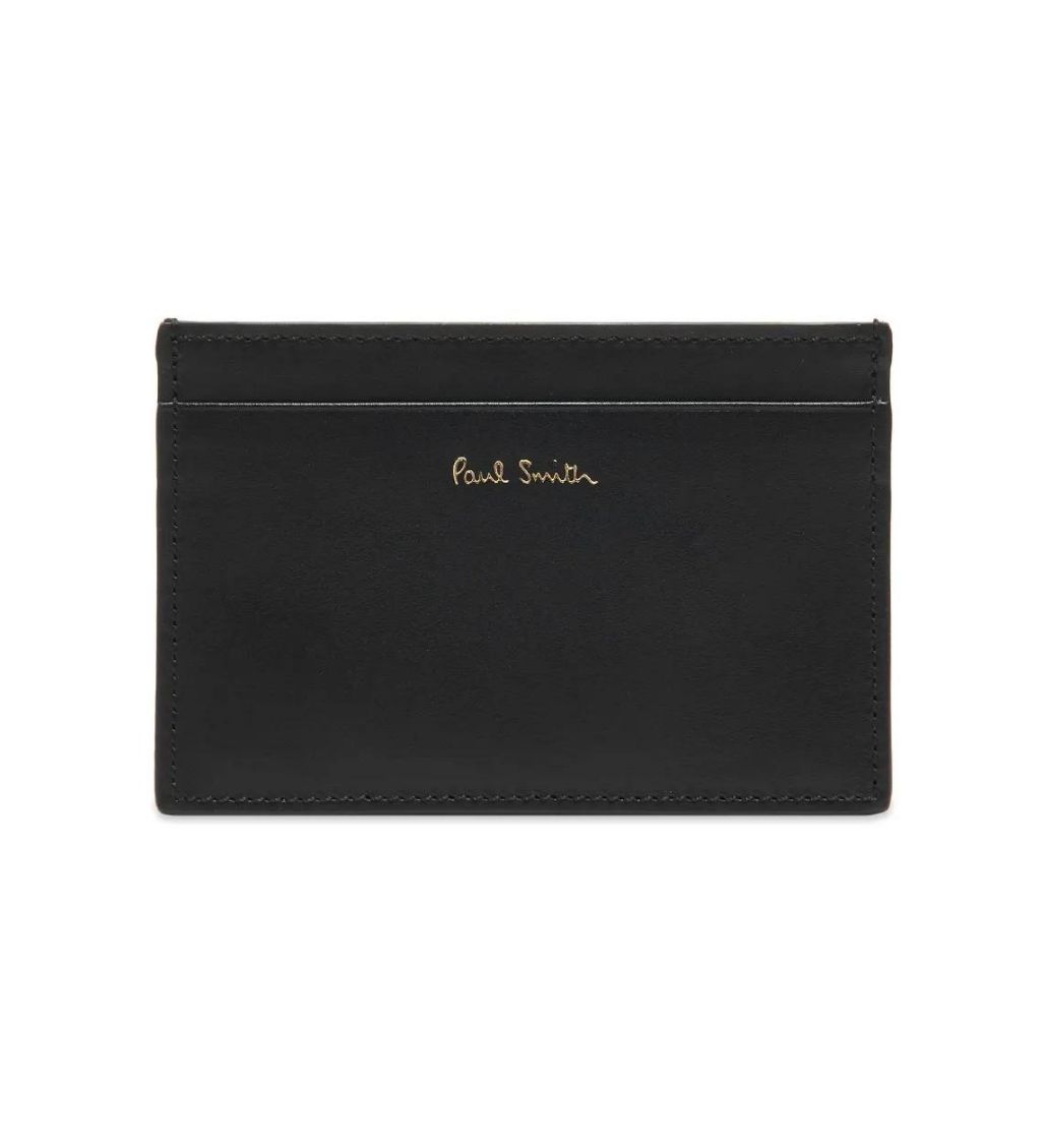 Paul Smith Classic Stripe Black Card Holder Wallet