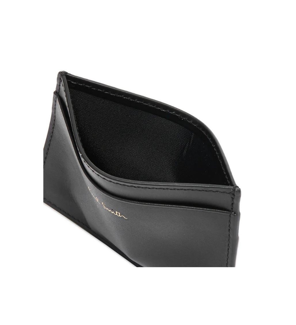 Paul Smith Classic Stripe Black Card Holder Wallet - Image 2