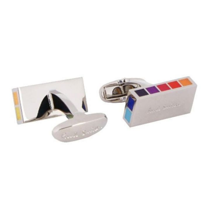 Multi-Coloured Logo Cufflinks