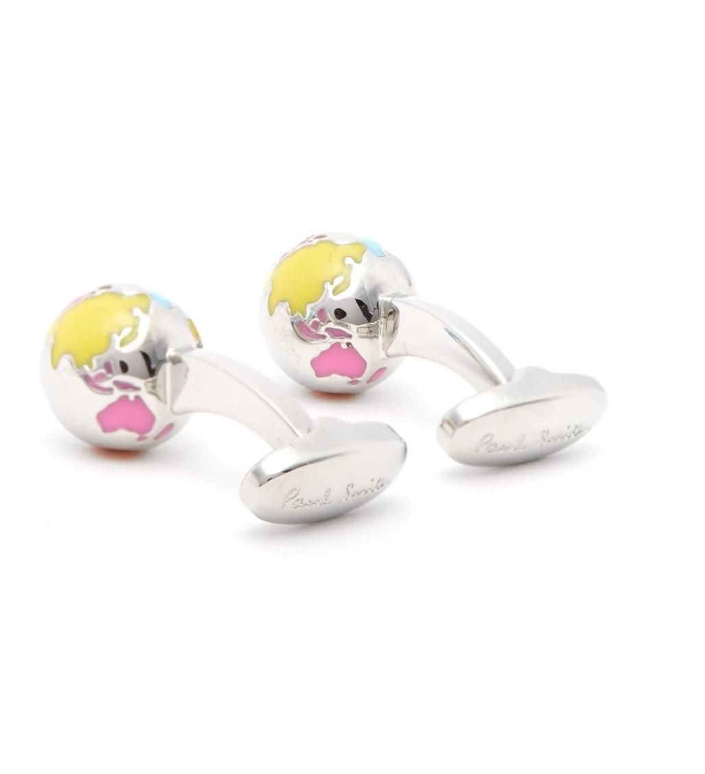 Multi-Coloured Globe Cufflinks - Image 2