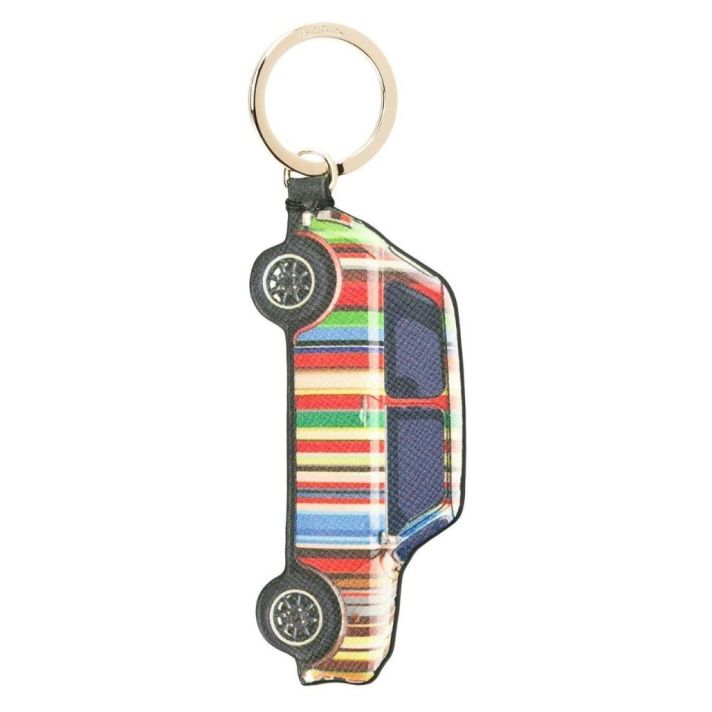Signature Multi Stripe MiniG Car Keyring