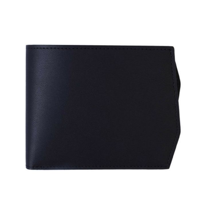 Peter Camel Leather Billfold Black Wallet