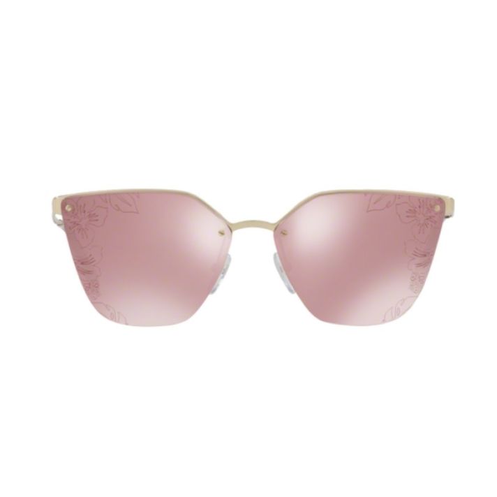 Pale Gold Pink Mirror Silver Laser Flower PR 68TS ZVN117 Sunglasses