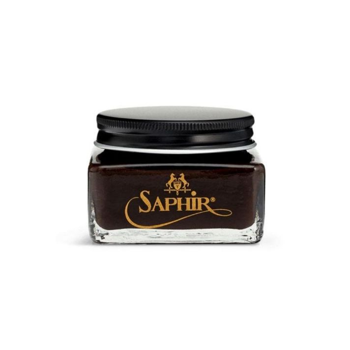 Saphir Medaille D'OR Cordovan Dark Brown Cream/Shoe Polish 75 ML