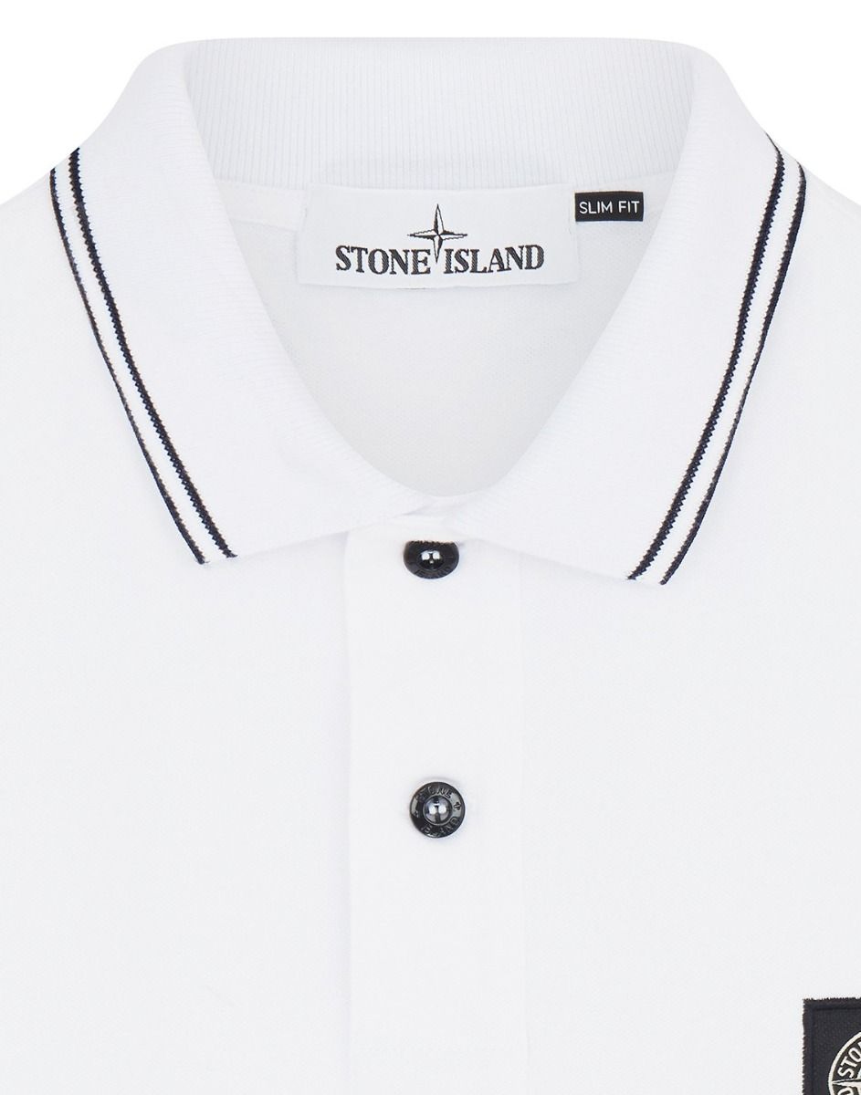 Logo-patch cotton-piqué polo shirt - Image 3