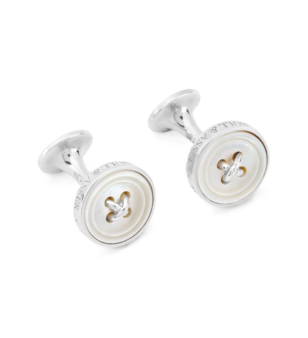 Sterling Silver & Mother of Pearl Cufflinks